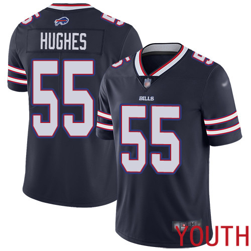 Youth Buffalo Bills #55 Jerry Hughes Limited Navy Blue Inverted Legend NFL Jersey->youth nfl jersey->Youth Jersey
